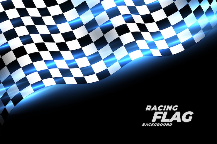 Free Vector racing checkered flag sports background
