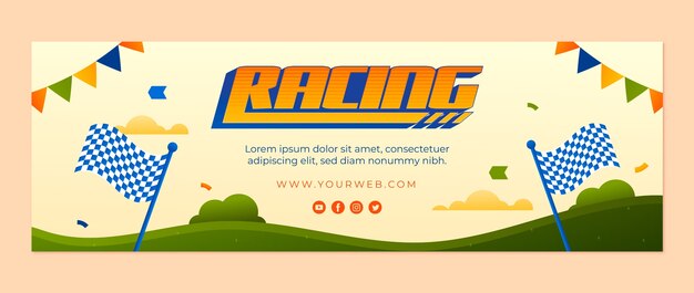 Racing competition twitter header