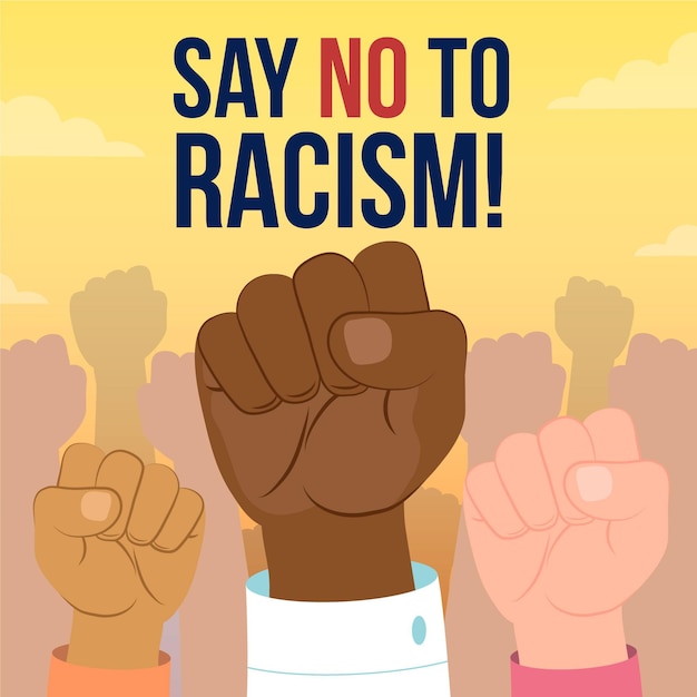 Free vector racism concept