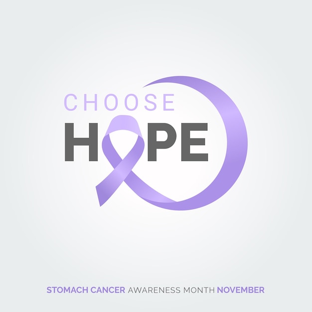 Free vector radiate hope in vector background stomach cancer