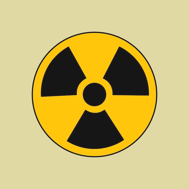 Free vector radioactive icon design element vector