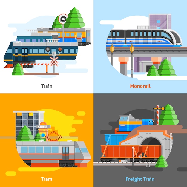 Rail transport 2x2 design concept