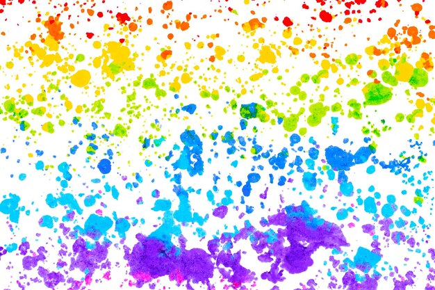 ワックスが溶けたクレヨンアートと虹の背景ベクトル