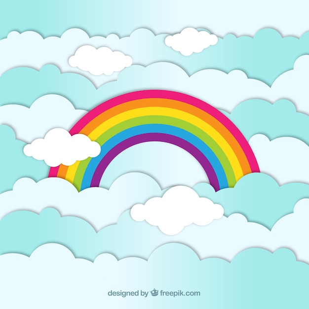 Free vector rainbow background