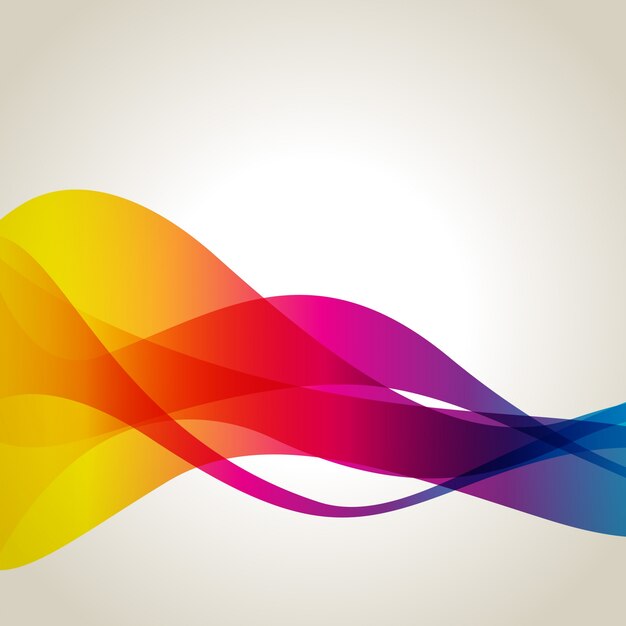 Rainbow color waves background design