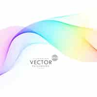 Free vector rainbow color wavy background