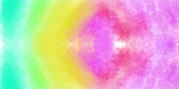 Free vector a rainbow colored background with a large circle of light in the center.