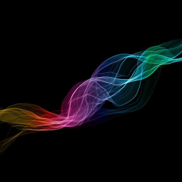 Rainbow flow abstract design background