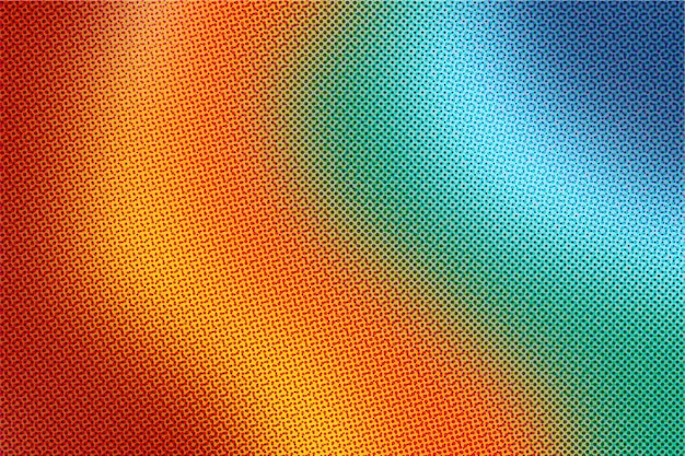 ハーフトーン効果のある虹のグラデーション背景
