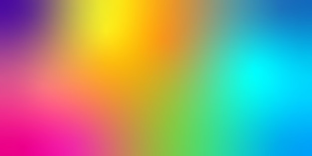 Rainbow gradient banner design