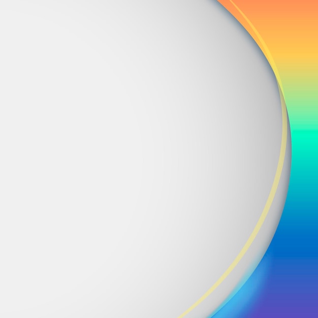 Rainbow gradient curve background