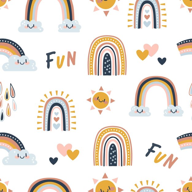 Rainbow pattern design