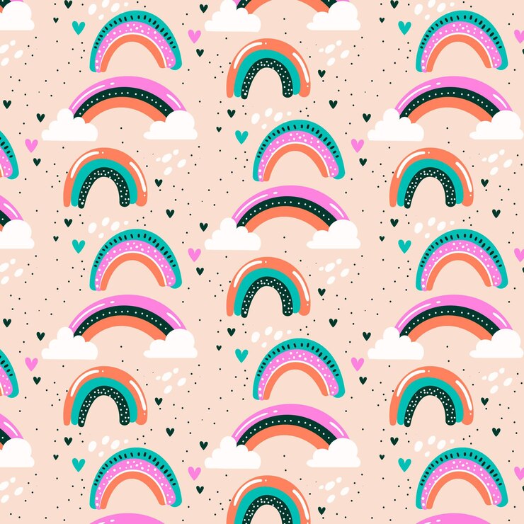 Free Vector rainbow pattern design