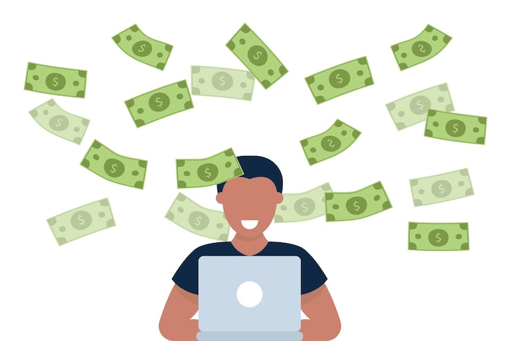 Free Vector raining money