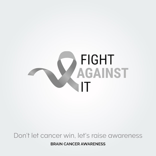 Free vector raising hope brushing away cancer awareness