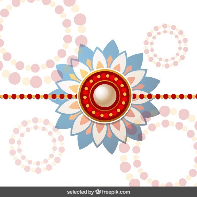 मुफ़्त वेक्टर rakhi background with dotted circles