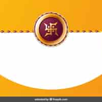 Free vector rakhi background with wave