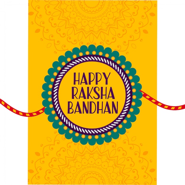 행복한 raksha bandhan를위한 rakhi 축제 카드