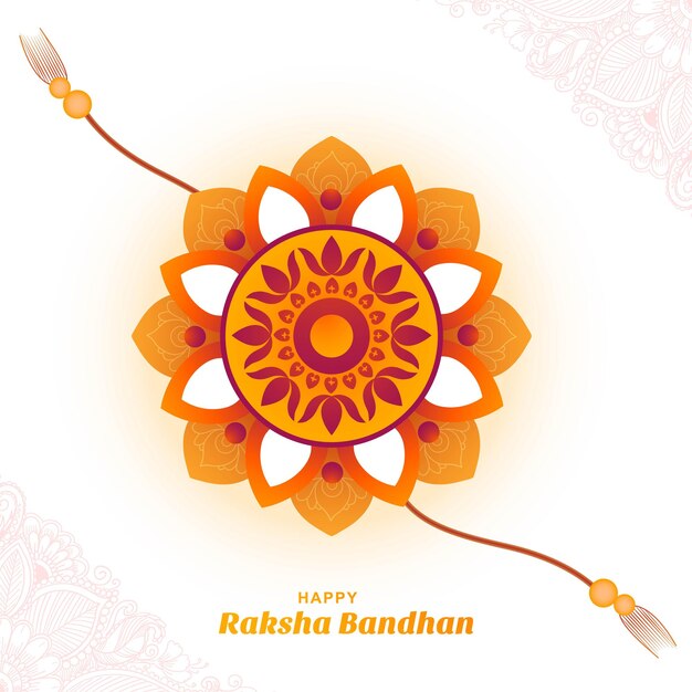 Rakhi for indian festival raksha bandhan card background