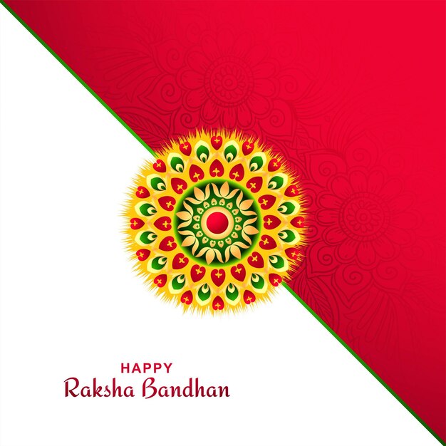 Rakhi for indian festival raksha bandhan card background