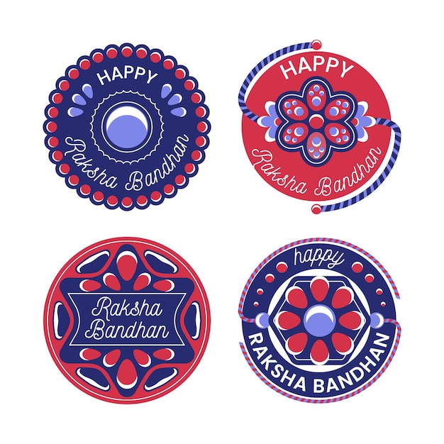 Collezione di badge raksha bandhan