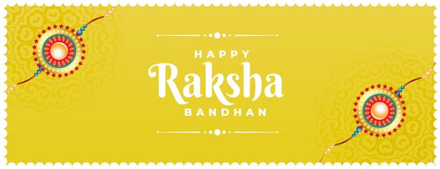 Striscione raksha bandhan con disegno rakhi