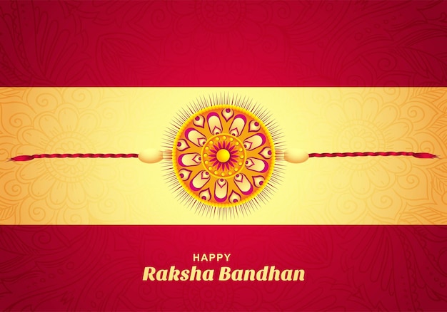 Vettore gratuito sfondo della carta del festival di raksha bandhan