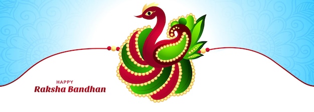 Raksha bandhan festival celebration card banner background