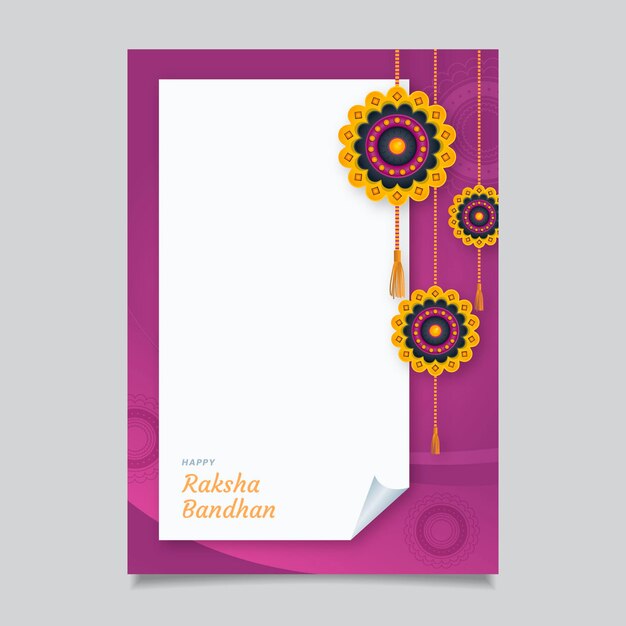 Raksha bandhan greeting card