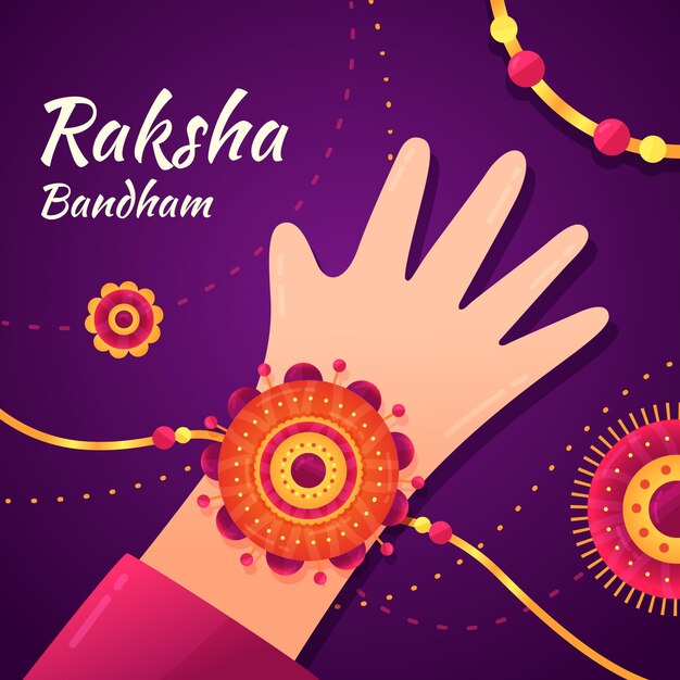 Raksha bandhan illustration concept