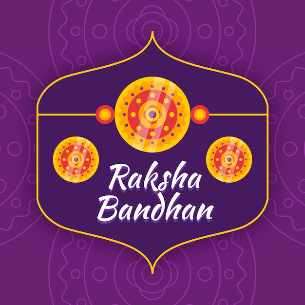 무료 벡터 raksha bandhan 일러스트