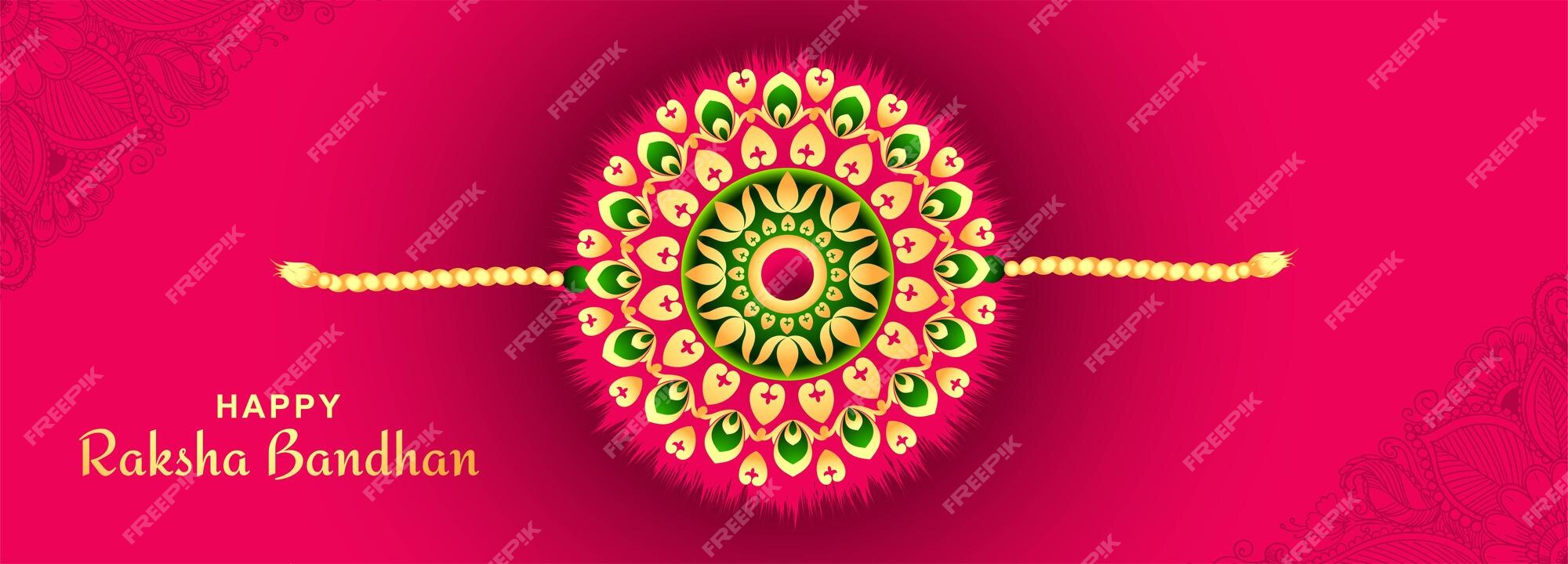 Free Vector | Raksha bandhan indian festival for brother and ...