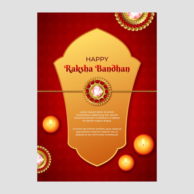 Raksha bandhan realistic poster