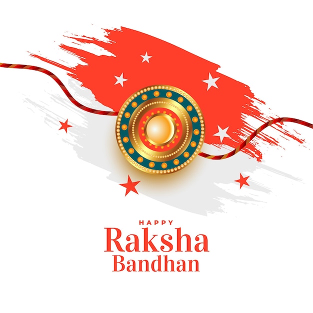 Raksha bandhan traditional festival card design
