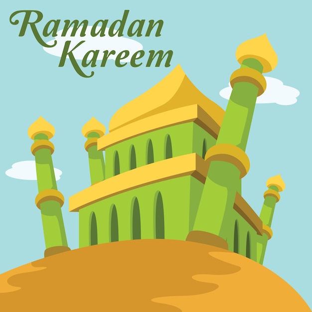 Бесплатное векторное изображение Рамазан дизайн