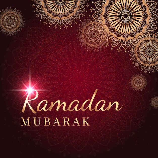 Free vector ramadan card illustration