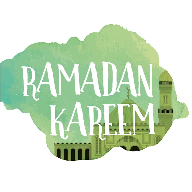 Free vector ramadan cloud background design