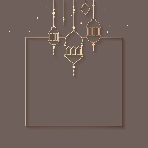 Ramadan framed background design