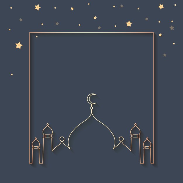 Ramadan framed background design