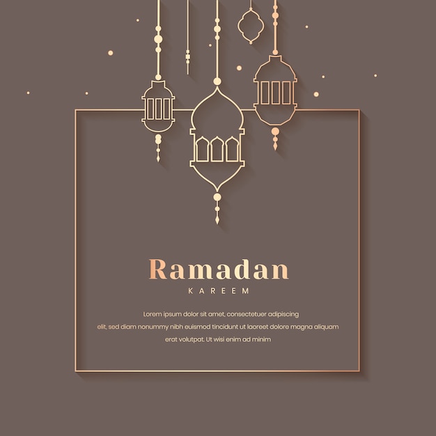 Ramadan framed card design