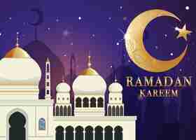 Free vector ramadan kareem banner design