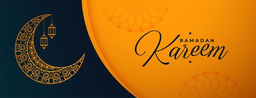 ramadan kareem celebration blessings banner design