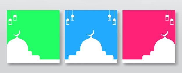 Ramadan kareem celebration social media post background