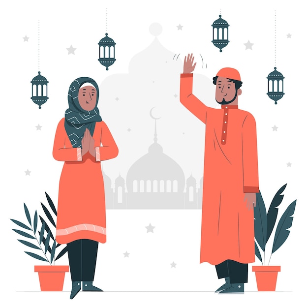 Illustrazione di concetto di ramadan kareem