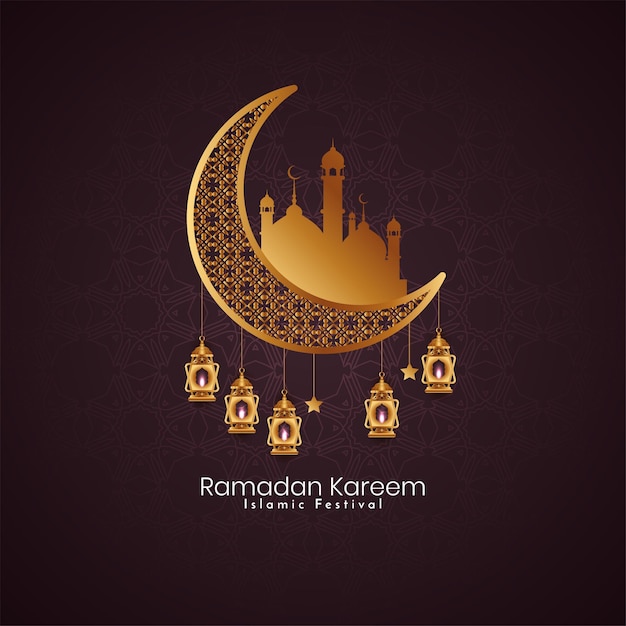 Free vector ramadan kareem cultural islamic festival artistic background