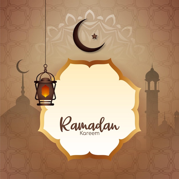 Vettore gratuito sfondo artistico del festival islamico culturale di ramadan kareem