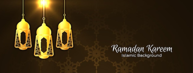 ランタンベクトルとラマダンカリームイスラム祭の背景