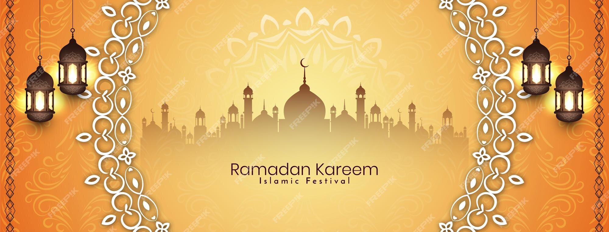 Free Vector | Ramadan kareem islamic festival elegant decorative ...