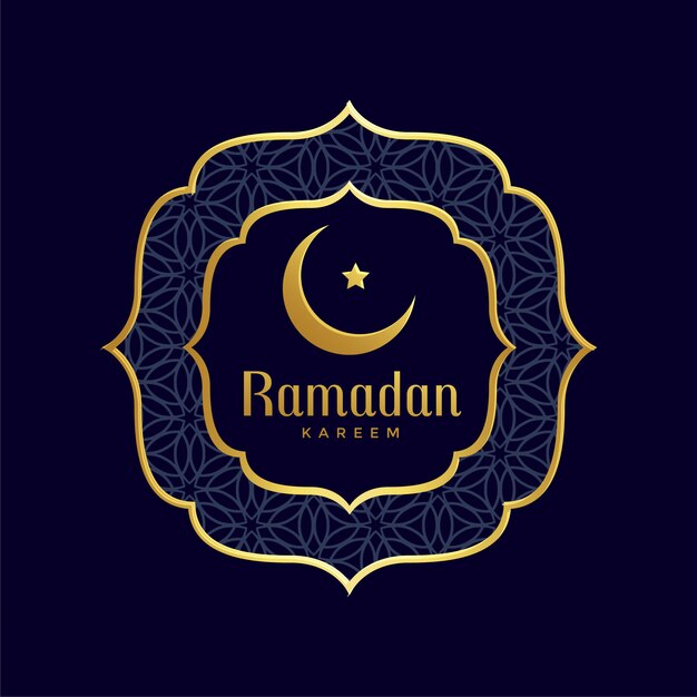 Ramadan kareem islamic golden background