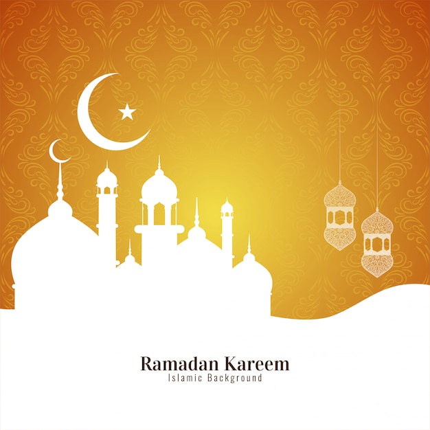 Free vector ramadan kareem islmaic festival background